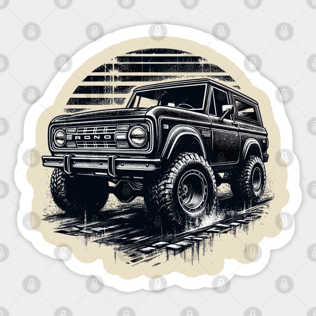 Ford Bronco Sticker by Vehicles-Art